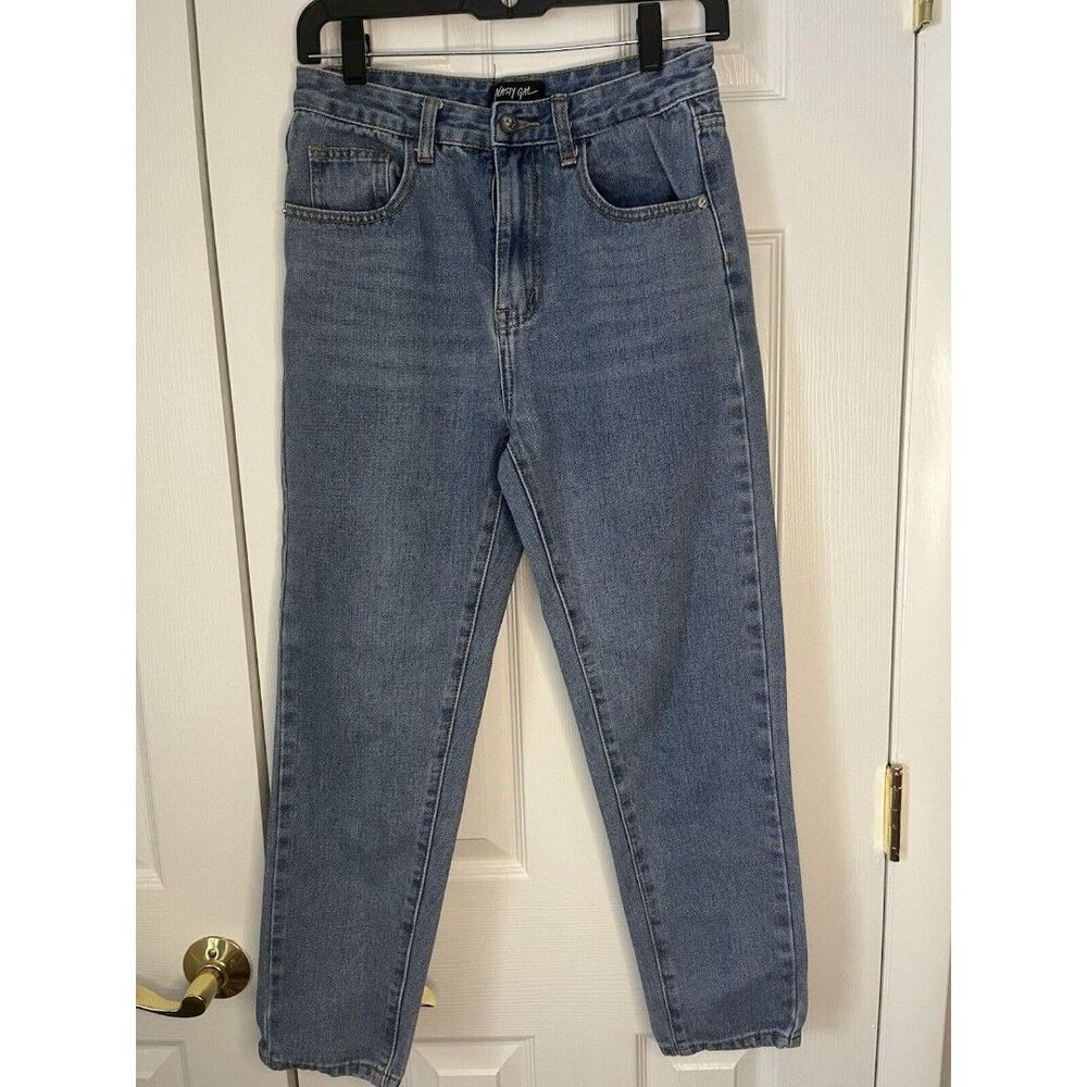 Nasty Gal High Rise Straight Leg Jeans UK Size 6